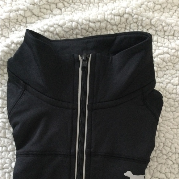 VICTORIA SECRET PINK Ultimate half zip pullover NWT small in black - Picture 8 of 11